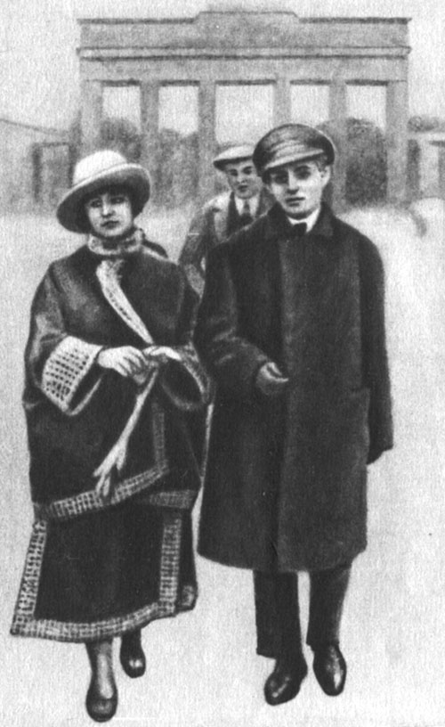 С. Есенин и А. Дункан в Берлине. 1922 г.