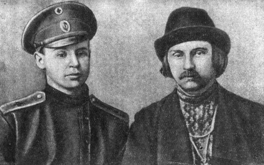 С. Есенин и Н. Клюев (1916)