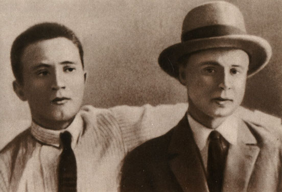 С. Есенин и В. Наседкин. 1925 г.